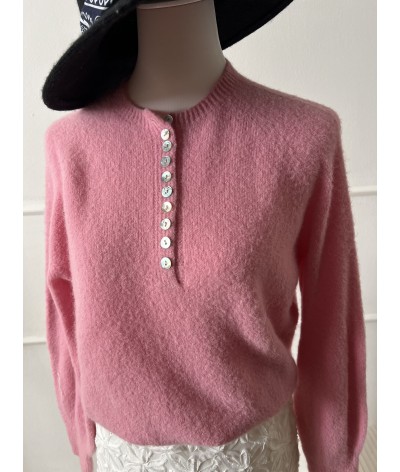 Maglione LOUISE Alpaca rosa baby