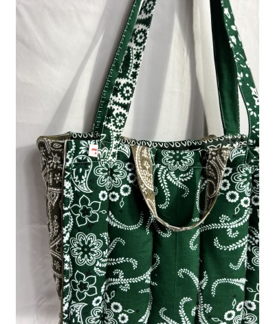 Bandana Tote - COTTAGE CORE - VERDONE E OLIVA