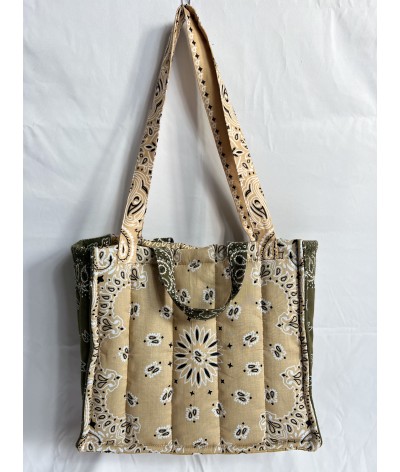 Bandana Tote - LA TRAVELLER - SABBIA E OLIVE