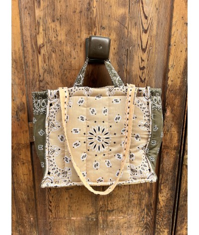 Bandana Tote - LA TRAVELLER - SABBIA E OLIVE