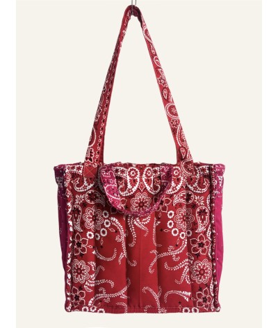 Bandana Tote - ROSE E SPINE - rosso e fucsia