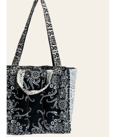 Bandana Tote - BANDITA - BIANCO E NERO