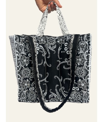 Bandana Tote - BANDITA - BIANCO E NERO