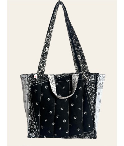 Bandana Tote - BANDITA - BIANCO E NERO