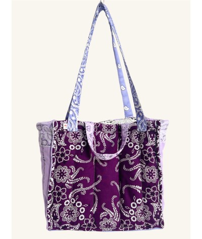 Bandana Tote - CAMPO DI VIOLE - VIOLA LAVANDA E ORCHIDEA