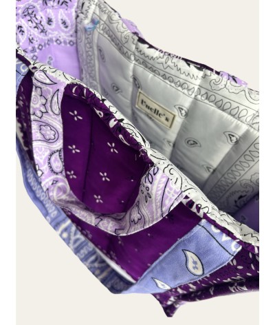 Bandana Tote - CAMPO DI VIOLE - VIOLA LAVANDA E ORCHIDEA