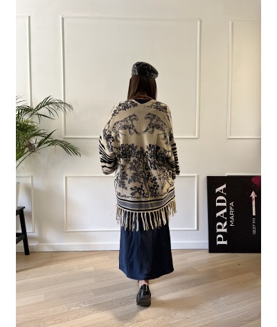 Cardigan kimono con frange GRETA